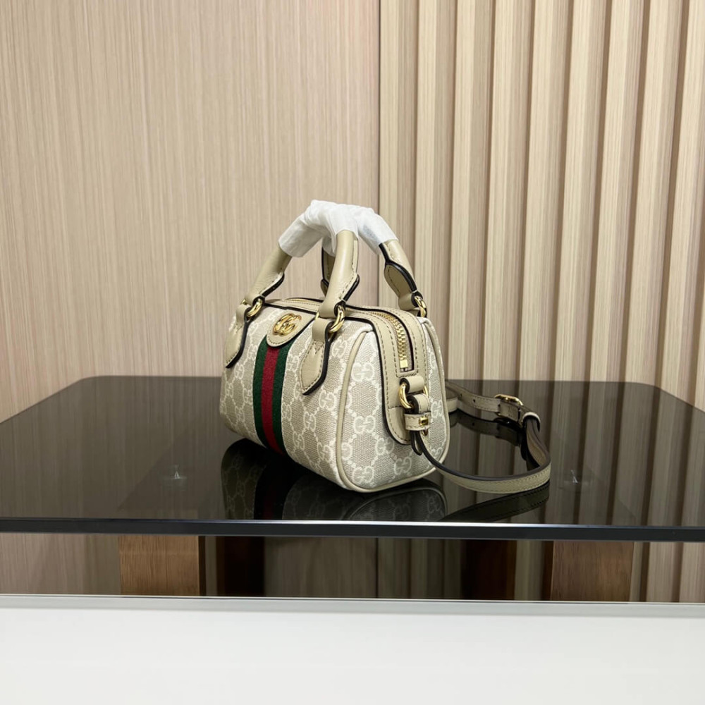 Gucci Ophidia Mini Boston Bag GG Supreme 16.5cm/6.5in