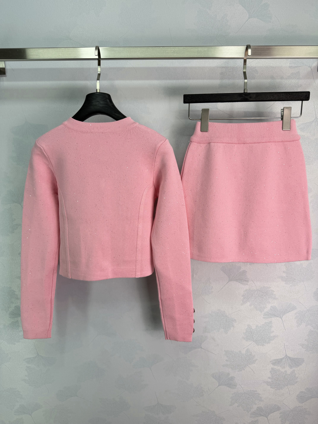 BALMAIN 2026 Pre-Fall Shimmer Knit Two-Piece Set