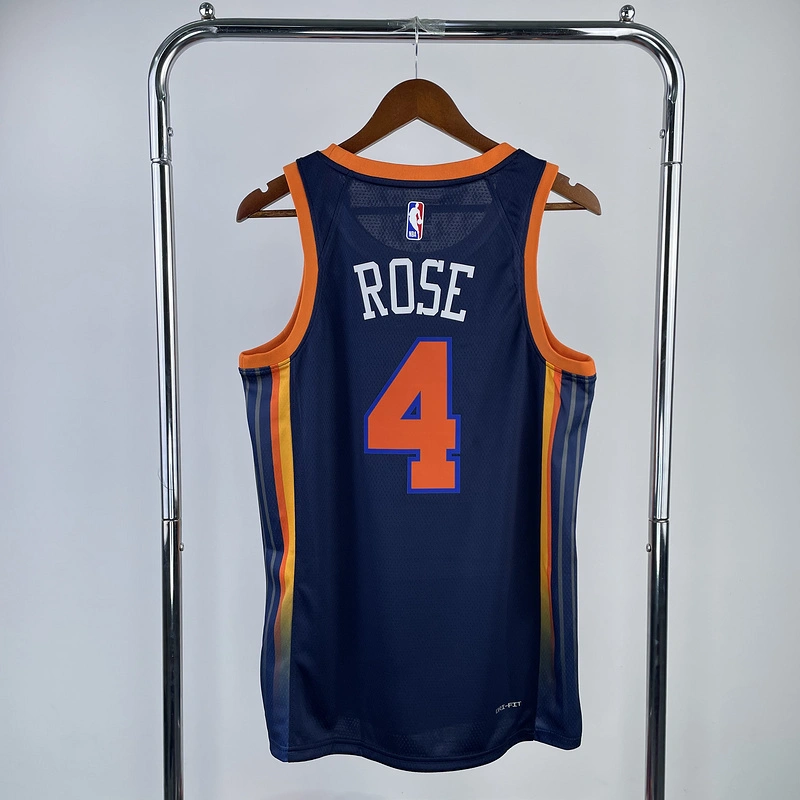 2023 New York Knicks 4 ROSE Basketball Jersey