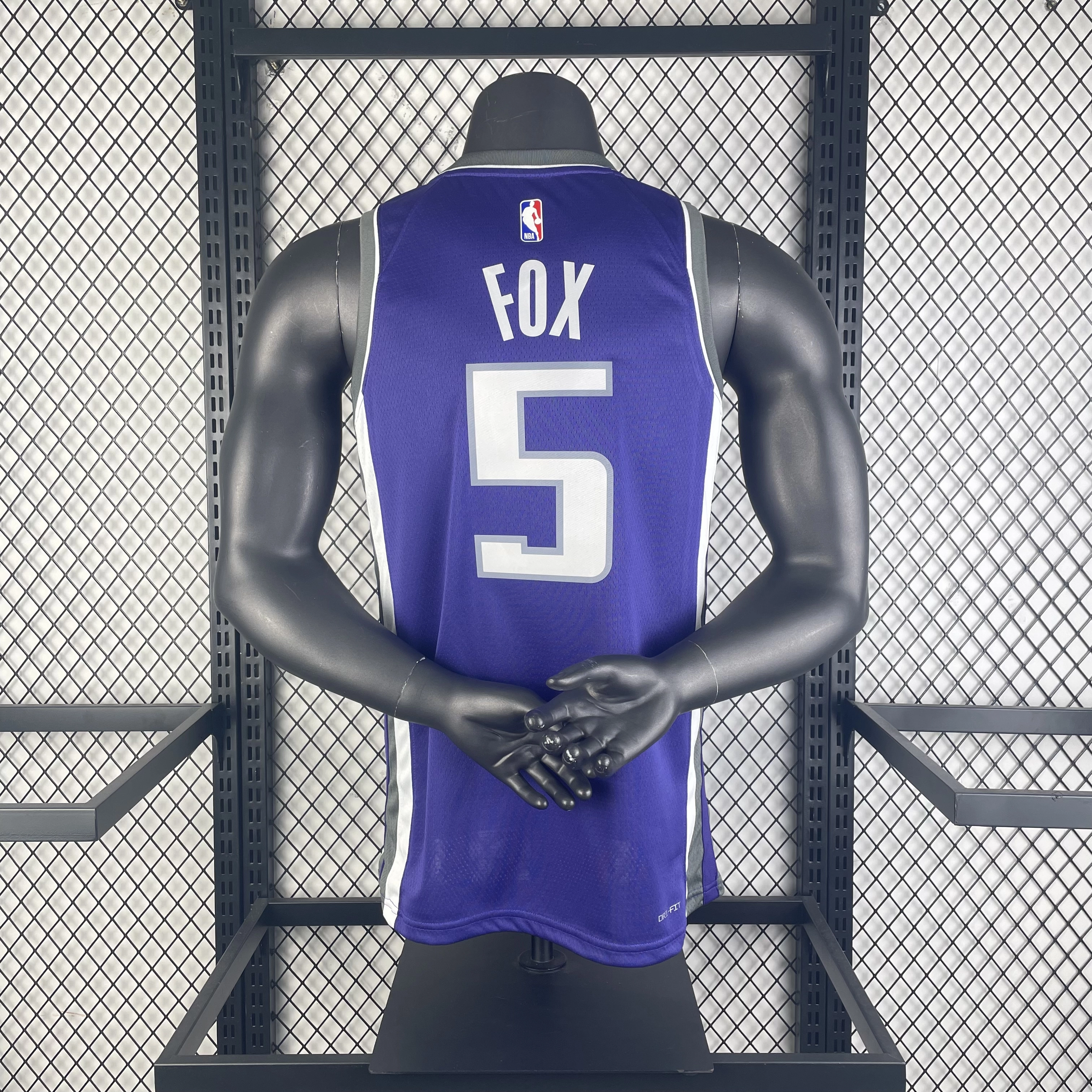2023 NBA Sacramento Kings 5 Fox Basketball Jersey