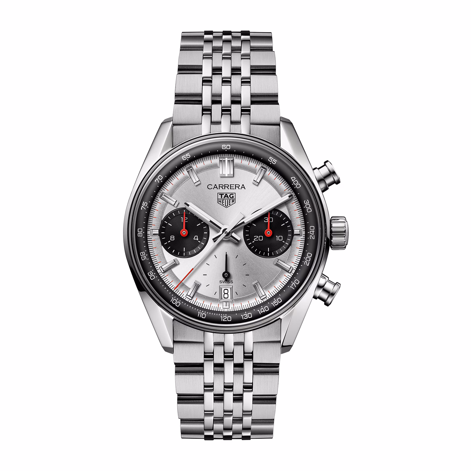 TAG Heuer Carrera Chronograph 39mm Mens Watch Silver CBS2216.BA0048