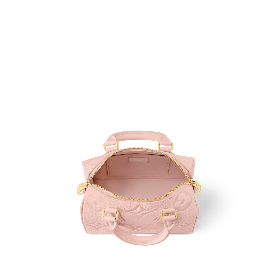 Louis Vuitton Speedy Bandoulière 20 Monogram Empreinte Opal Pink 20.5cm M47136