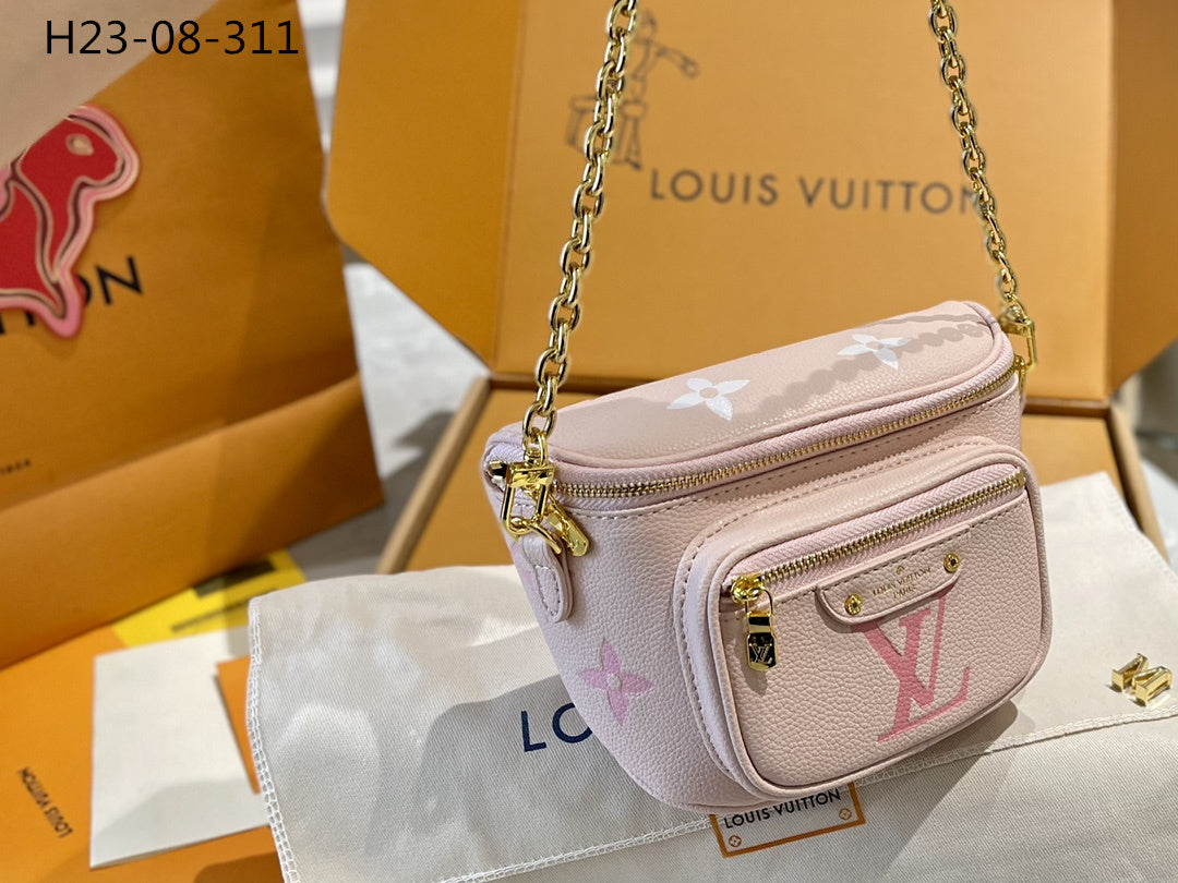 Louis Vuitton Mini Bumbag Pink 18Cm M82347