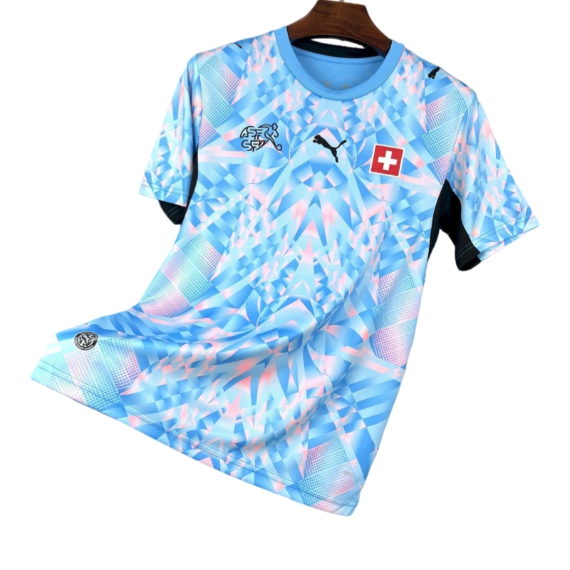 World Cup 2026 Switzerland Team Away Football Jersey Blue fans Version - JerseyFun
