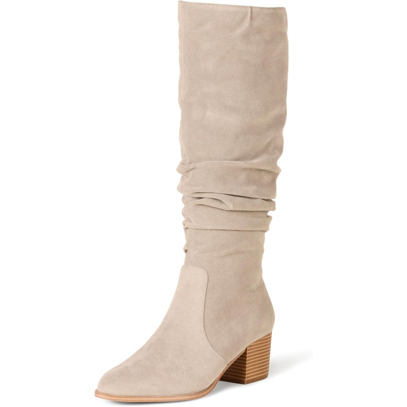 Women's Tall Block Heel Knee High Boots