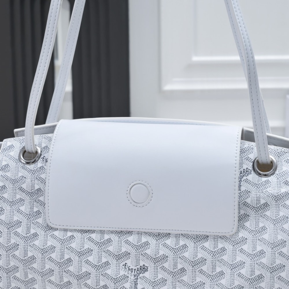 GOYARD ROUETTE SOUPLE BAG WHITE 31CM