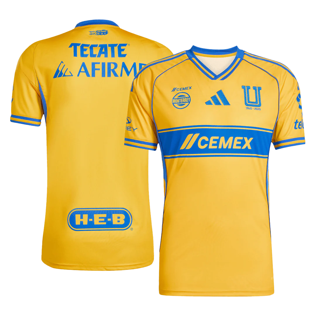 Tigres UANL Home Soccer Jersey 2025/26