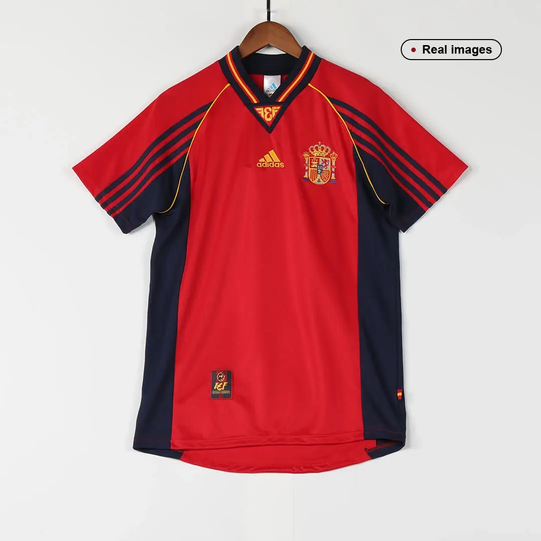 RAÚL #10 Spain 1998 Home Retro Football Jersey