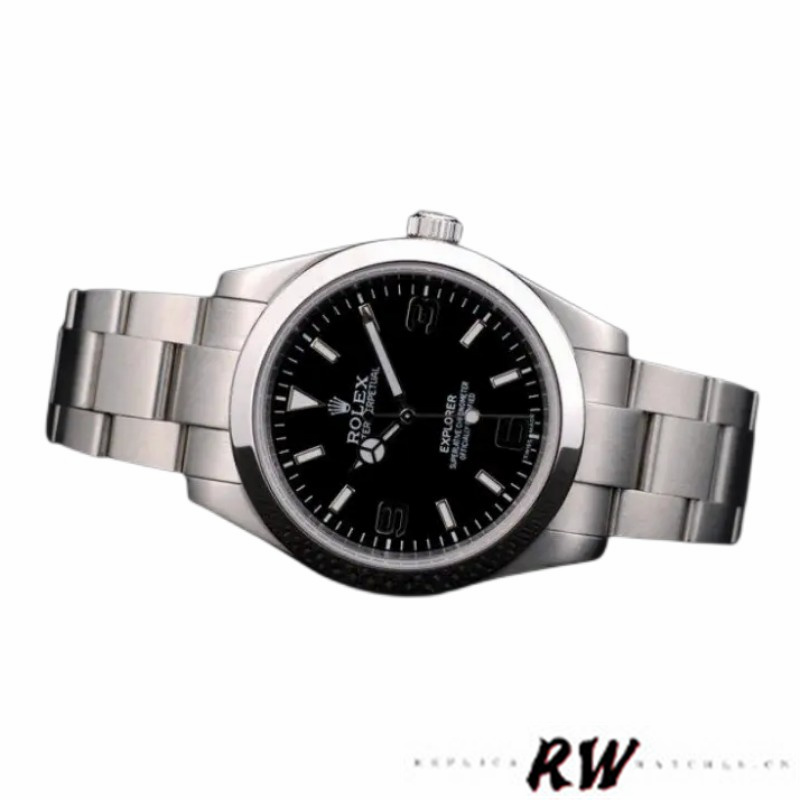 【Super Clone】Rolex Explorer 42002 Stainless Steel Black Dial 39MM Mens Replica Watch