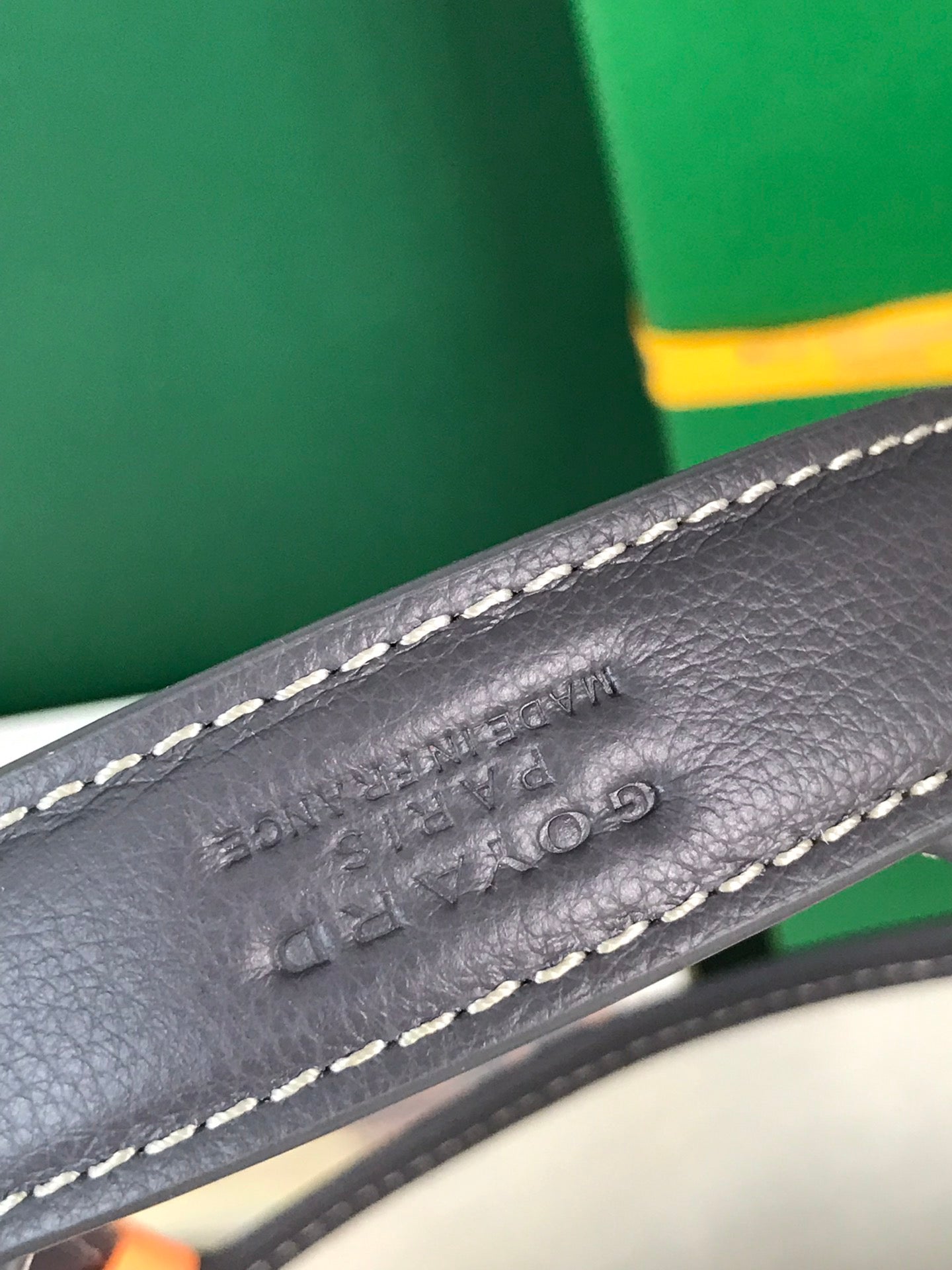 Goyard Small Belharra 24 Cm Gray Goyardine Canvas And Lambskin