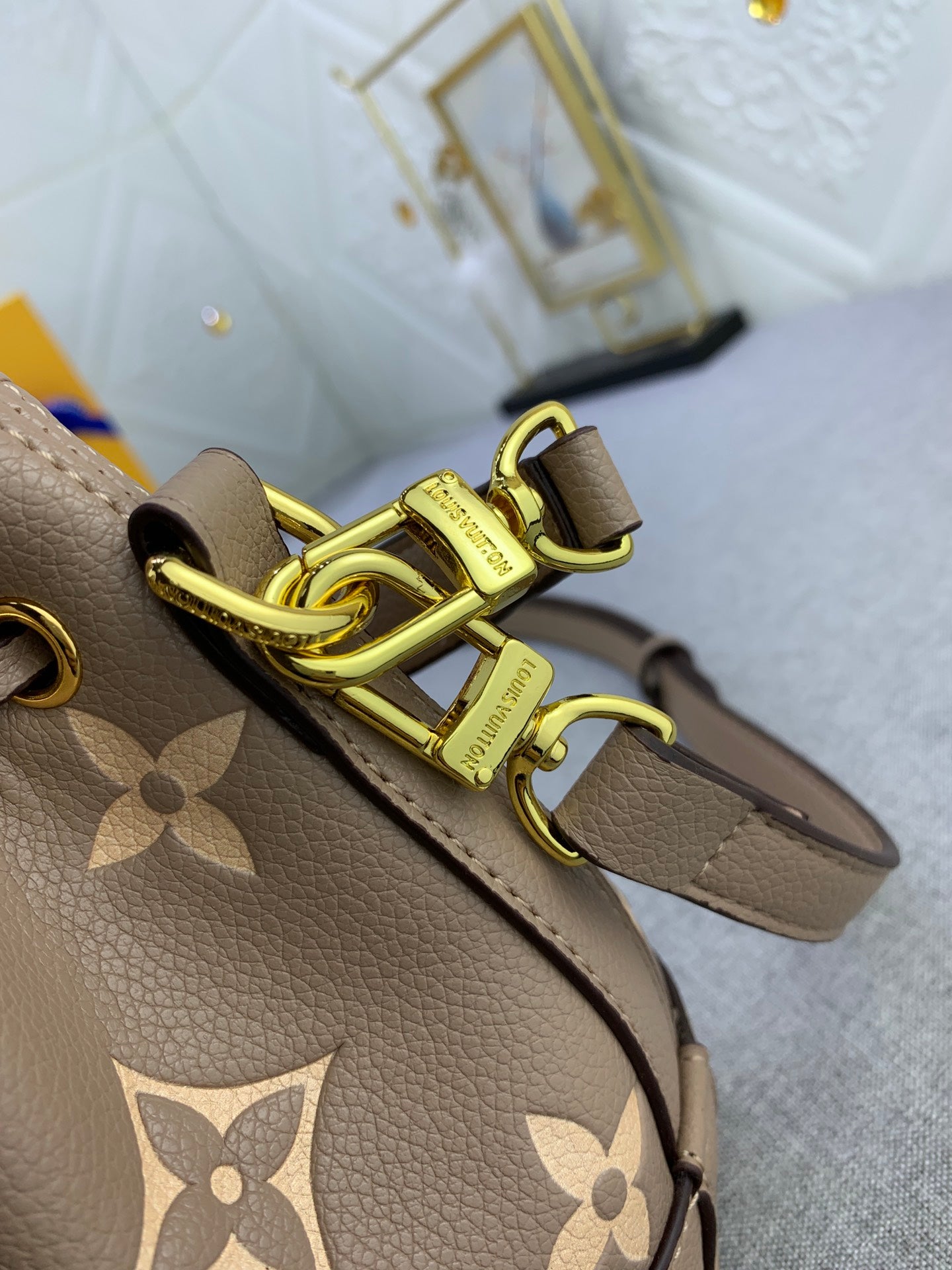 Louis Vuitton Nano No  Tourterelle Gray 16Cm