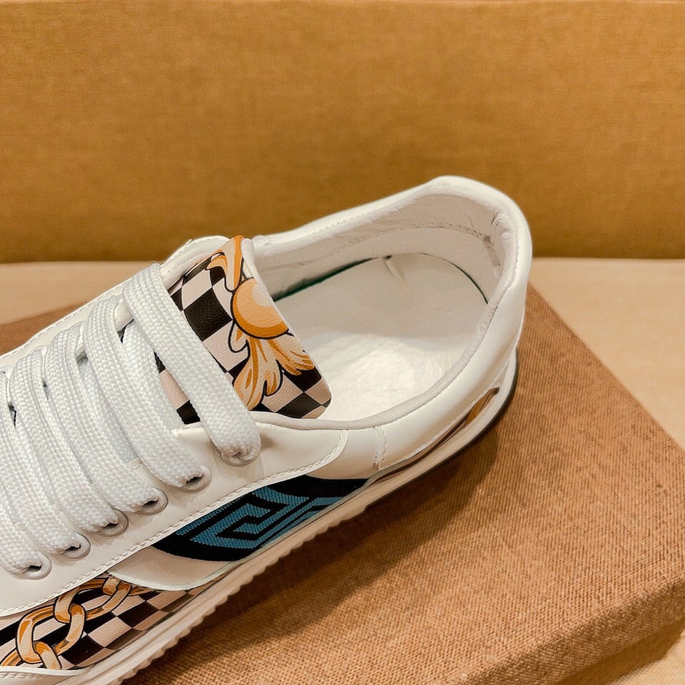Fendi Domino Fabric Low Sneakers Blue Ff