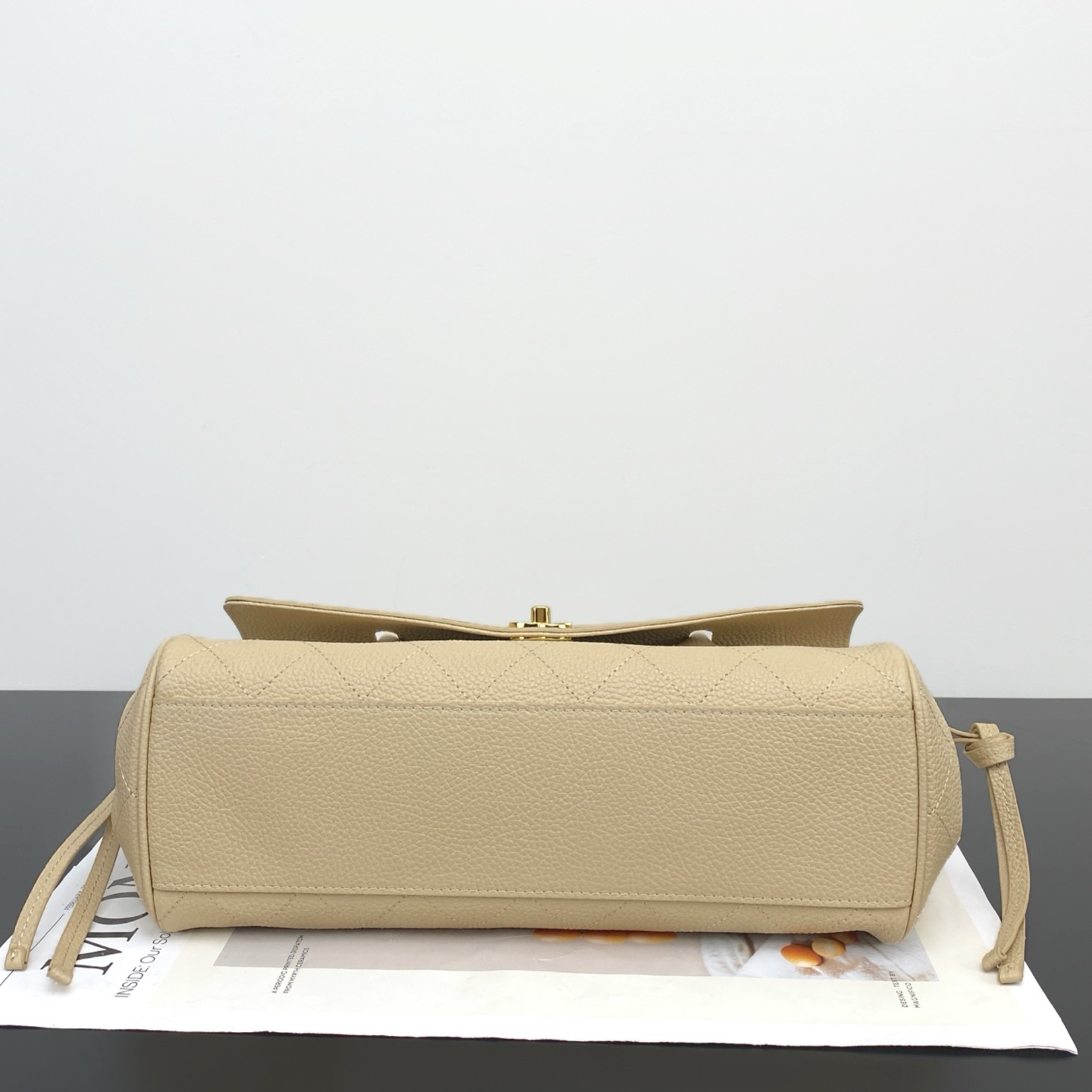 Chanel Urban Essential Tote Light Beige Caviar Gold Hardware 30cm/11.8in