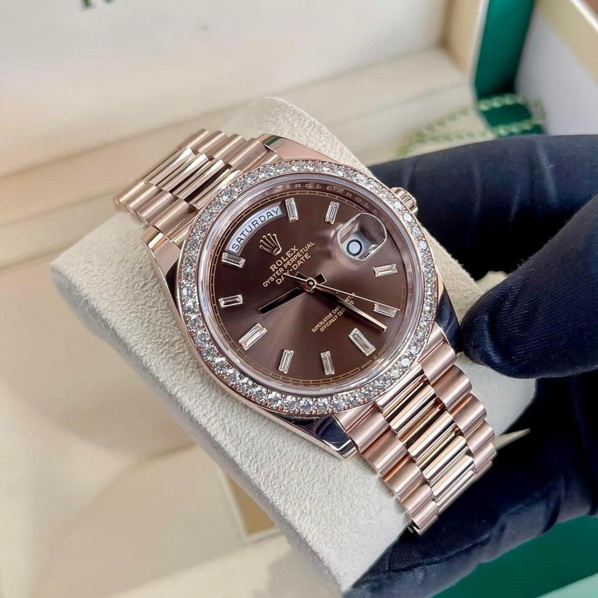 [Superclone] Rolex Day-Date 36mm Brown Ombré Dial President 128345RBR