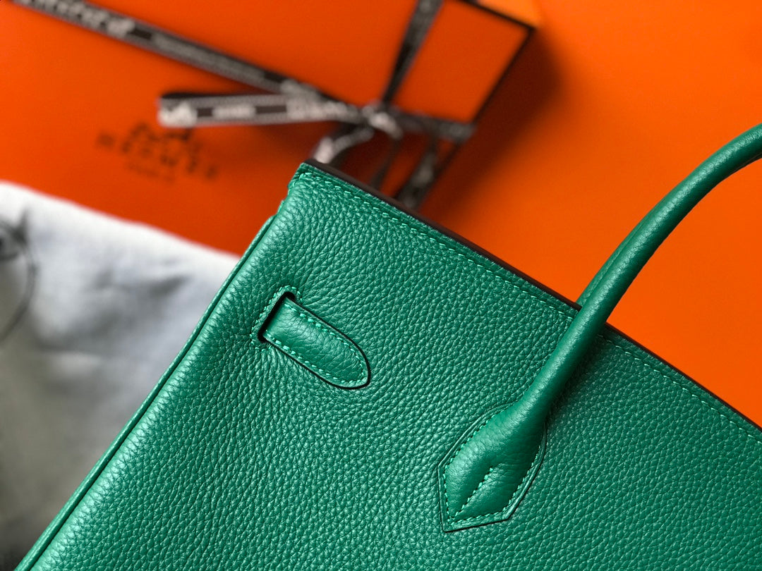 Hermes Birkin Green Togo Leather Gold Hardware