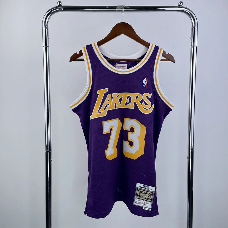 1998-99 NBA Lakers  73 RODMAN Basketball Jersey