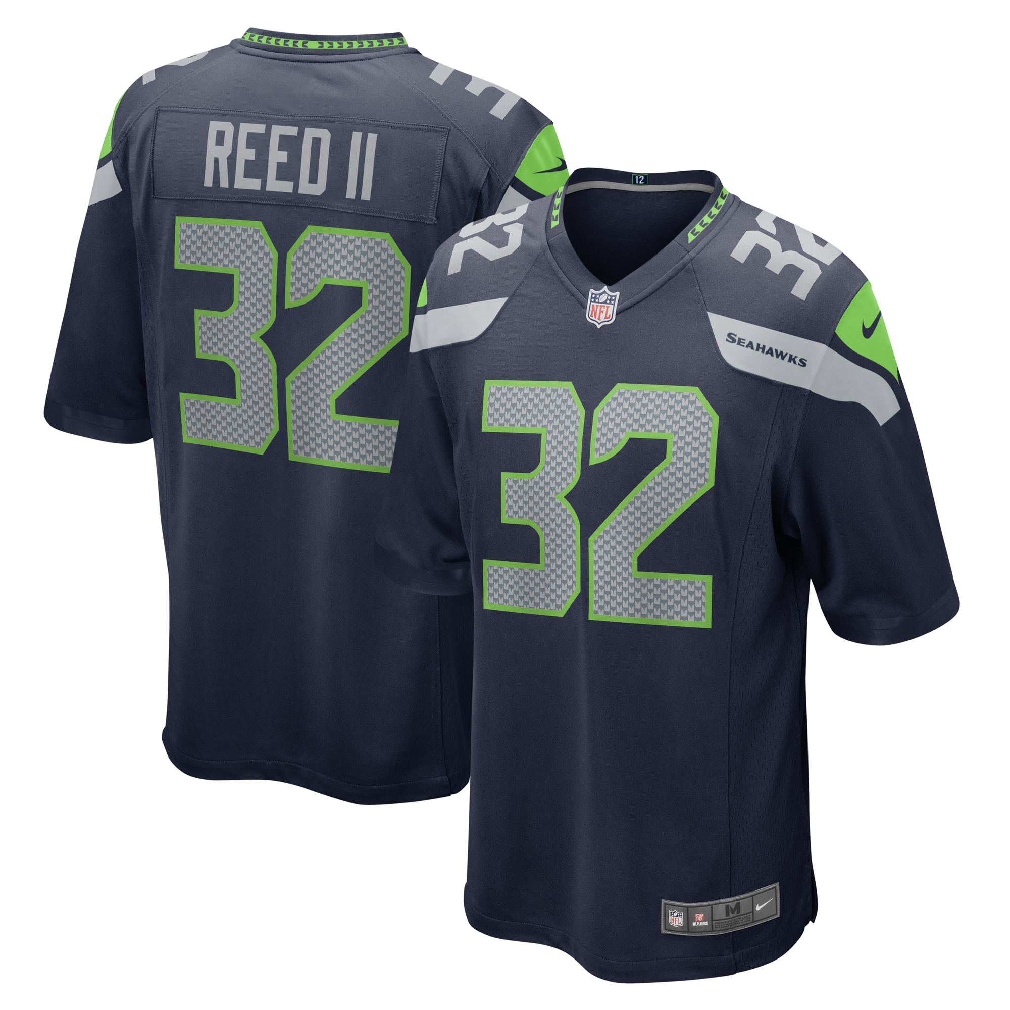 Jerrick Reed II Seattle Seahawks Nike  Game Jersey - College Navy