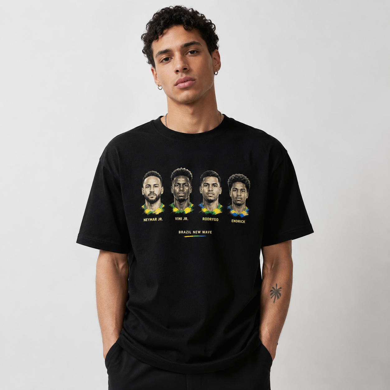 Brazilian Player Pure Cotton T-Shirt – Limited-Time Offer
