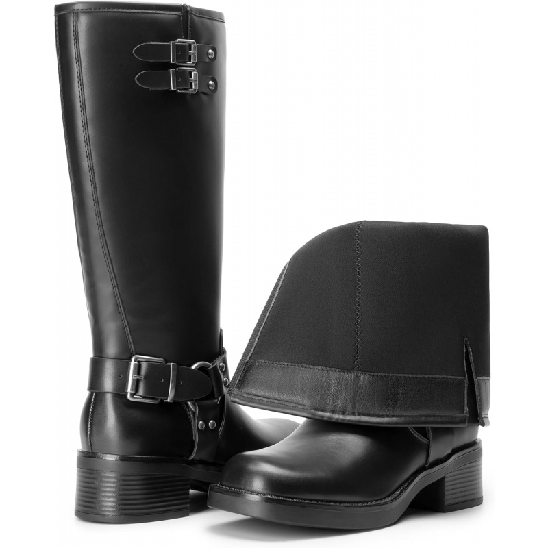 Women's Knee High Boots Combat Boots Goth Boot