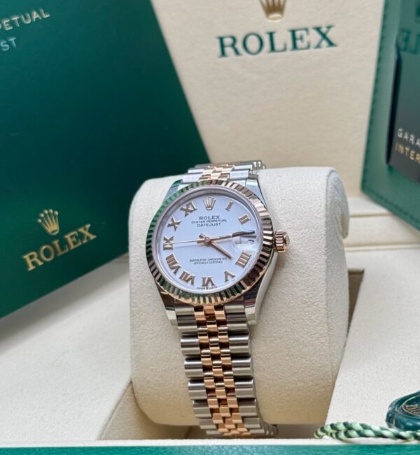 [Superclone] Rolex Datejust 36mm White Dial Everose Jubilee 126231