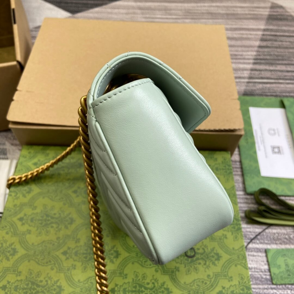 Gucci GG Marmont Matelasse Mini Bag Pale Green