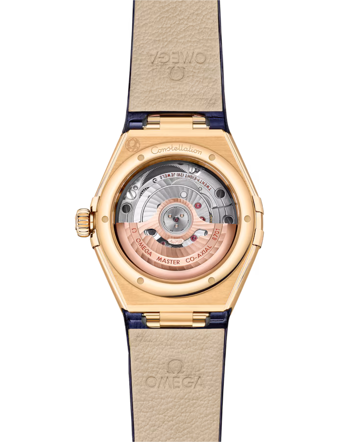Omega Constellation Ladies' Selection 29mm yellow gold on leather strap 131.58.29.20.53.001