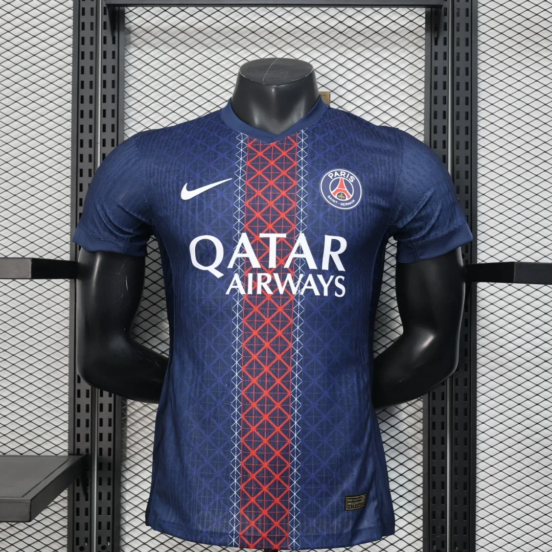 2025/2026 Ligue 1 Paris Saint-Germain Team Home Football Jersey Player Version