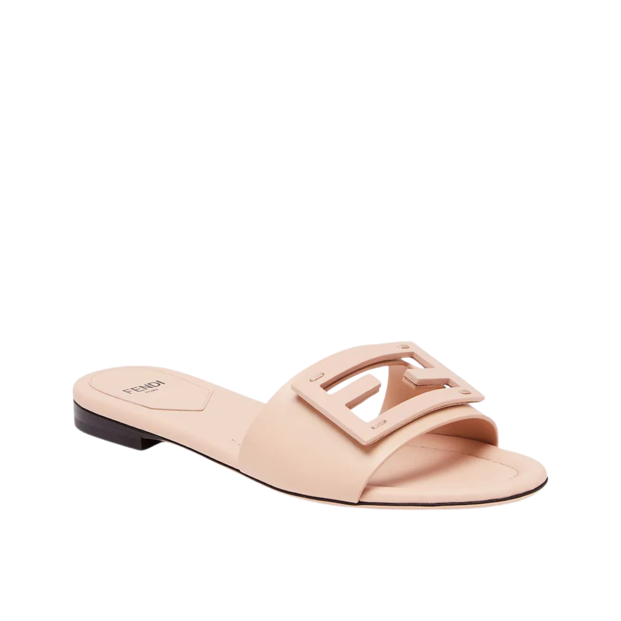 Fendi Signature Leather Sandals Slide Pink 8R8136Ae7Tf1Fgd