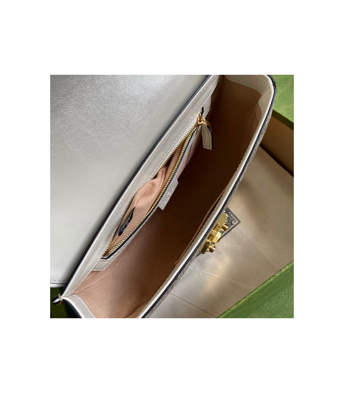 Gucci Padlock Small Shoulder Bag White