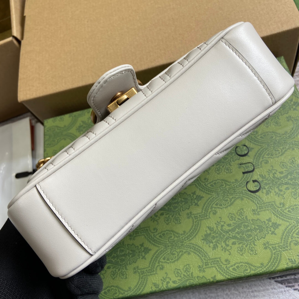 Gucci GG Marmont Matelasse Mini Bag Light Grey