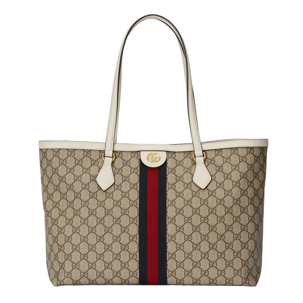 Gucci Ophidia GG Medium Tote White
