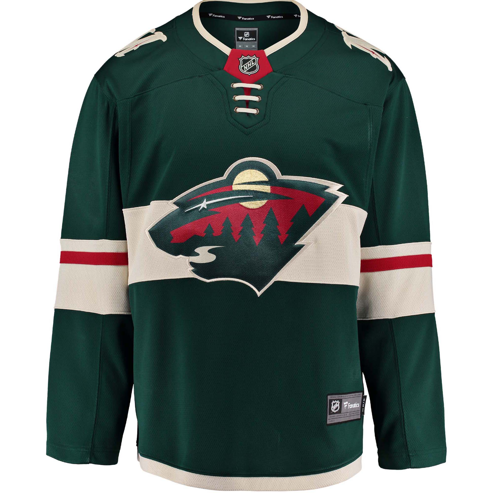 Minnesota Wild Fanatics Youth Breakaway Home Jersey – Green