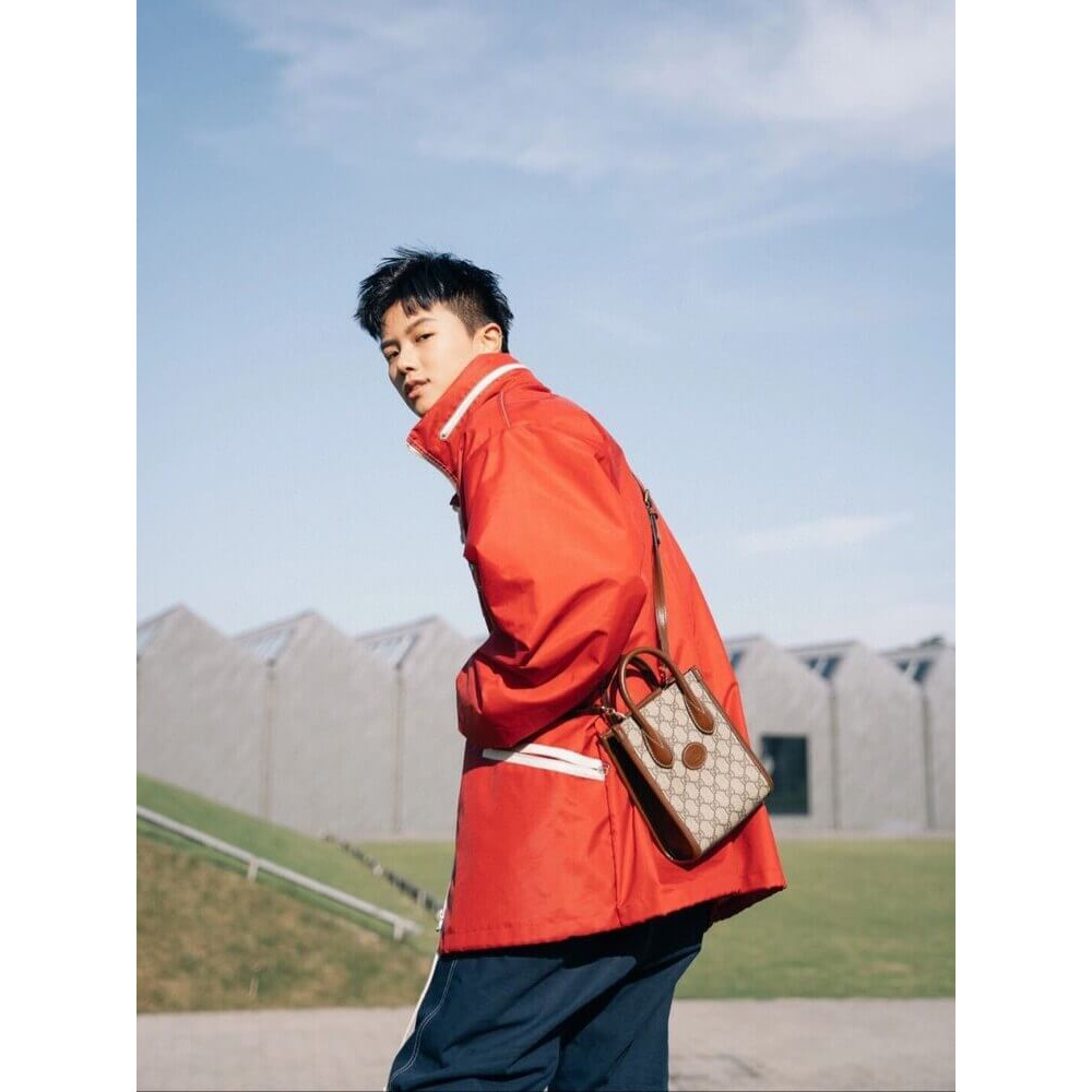 Gucci Mini Tote Bag with Interlocking G in GG Supreme