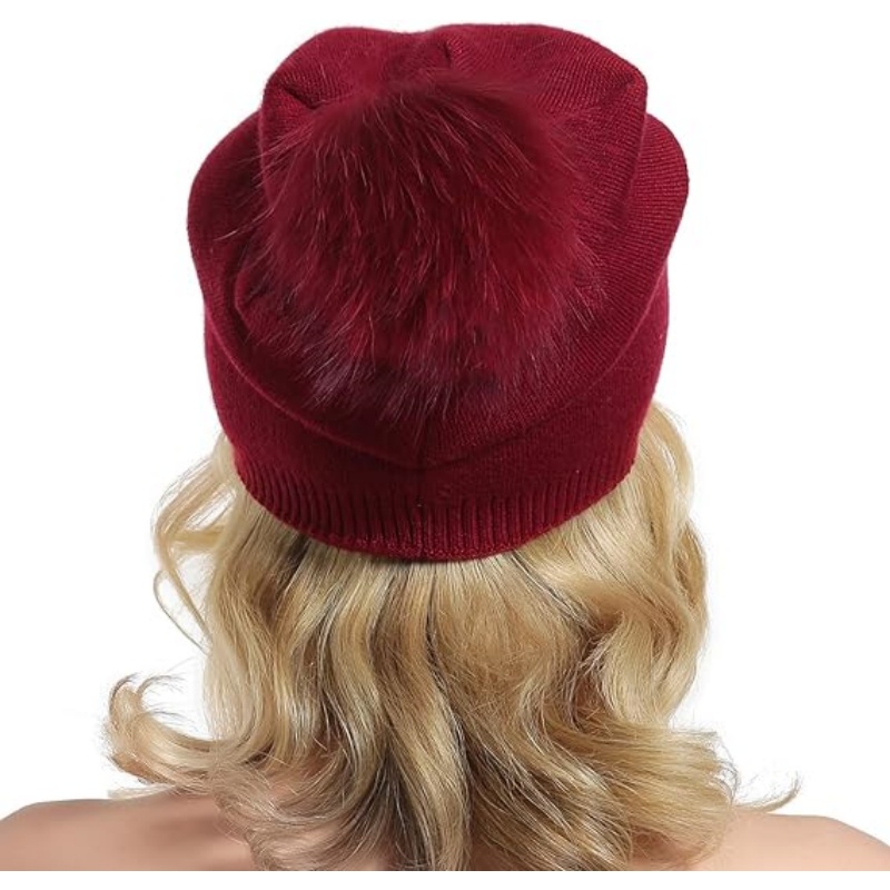 Women Knit Wool Beanie