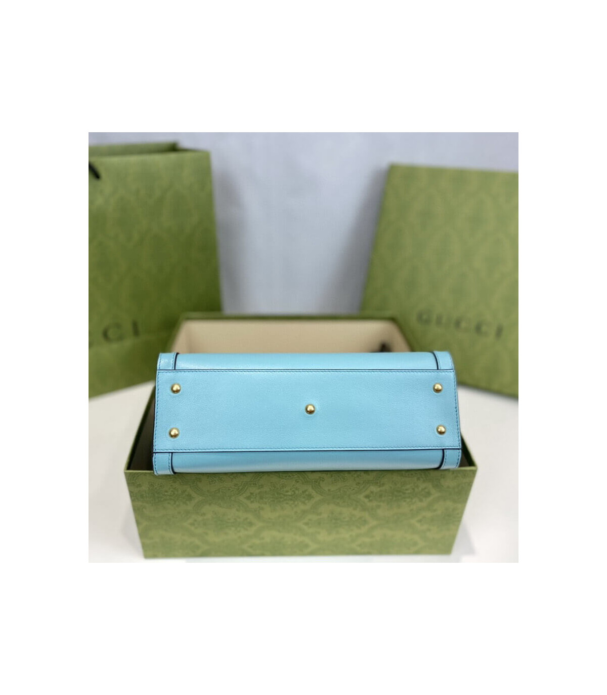Gucci Diana Small Tote Bag Light Blue