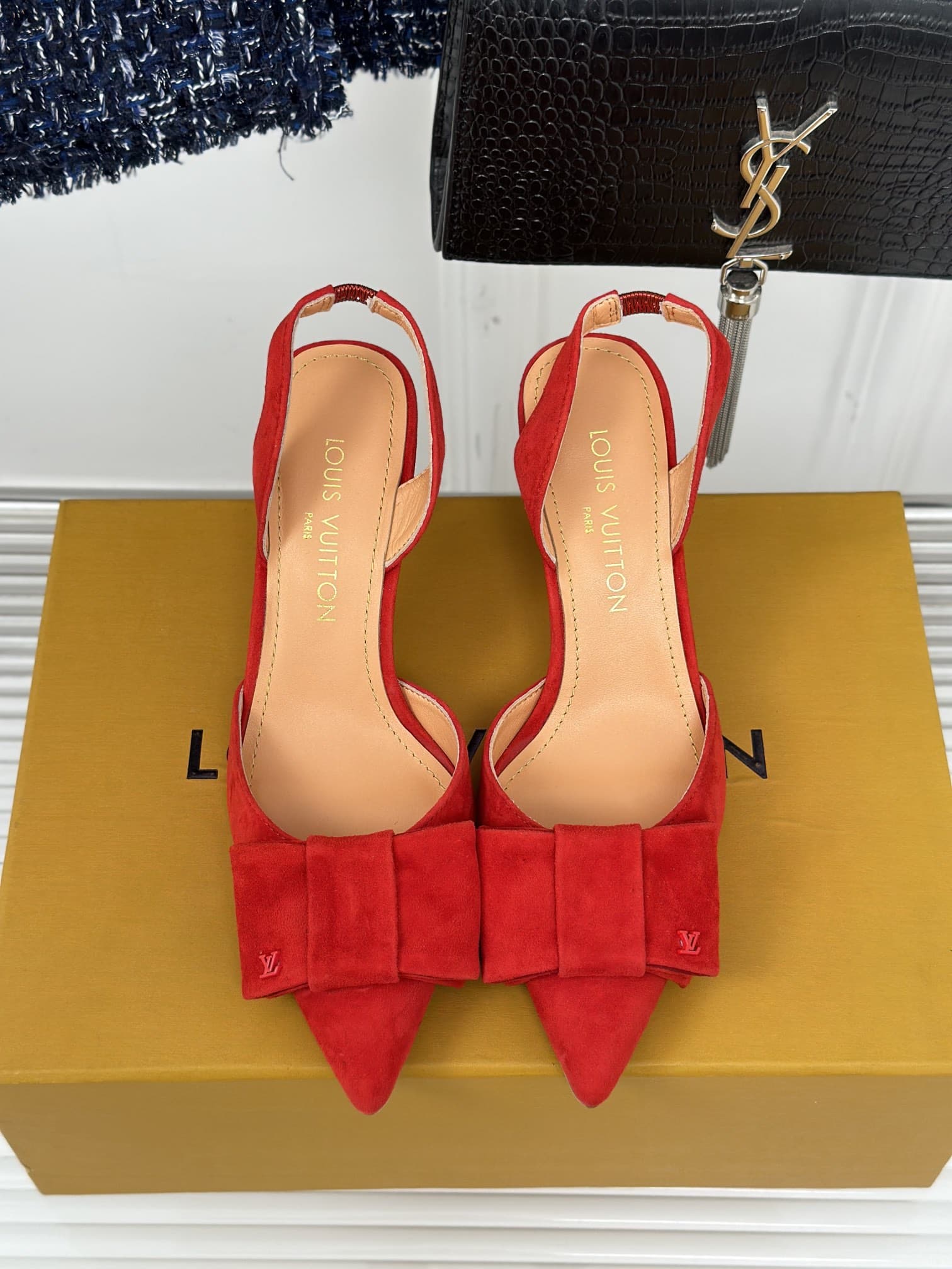 Louis Vuitton Blossom Slingback Pump Red 1Ac89N