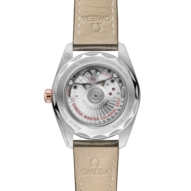 Omega Seamaster Aqua Terra 150M Rose Gold Bezel 38mm Men's Watch 220.23.38.20.60.001