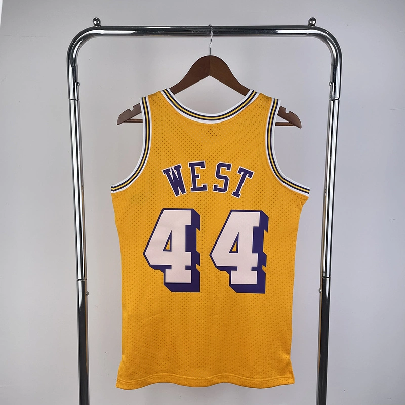 1971-72 NBA Lakers  44 WEST Basketball Jersey