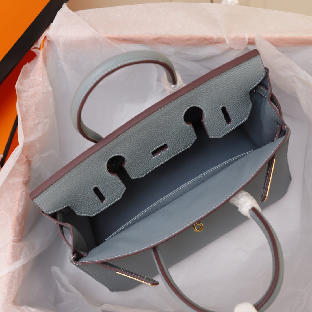 Hermes Birkin Bag 30 Tempered Gray Togo Gold Hardware