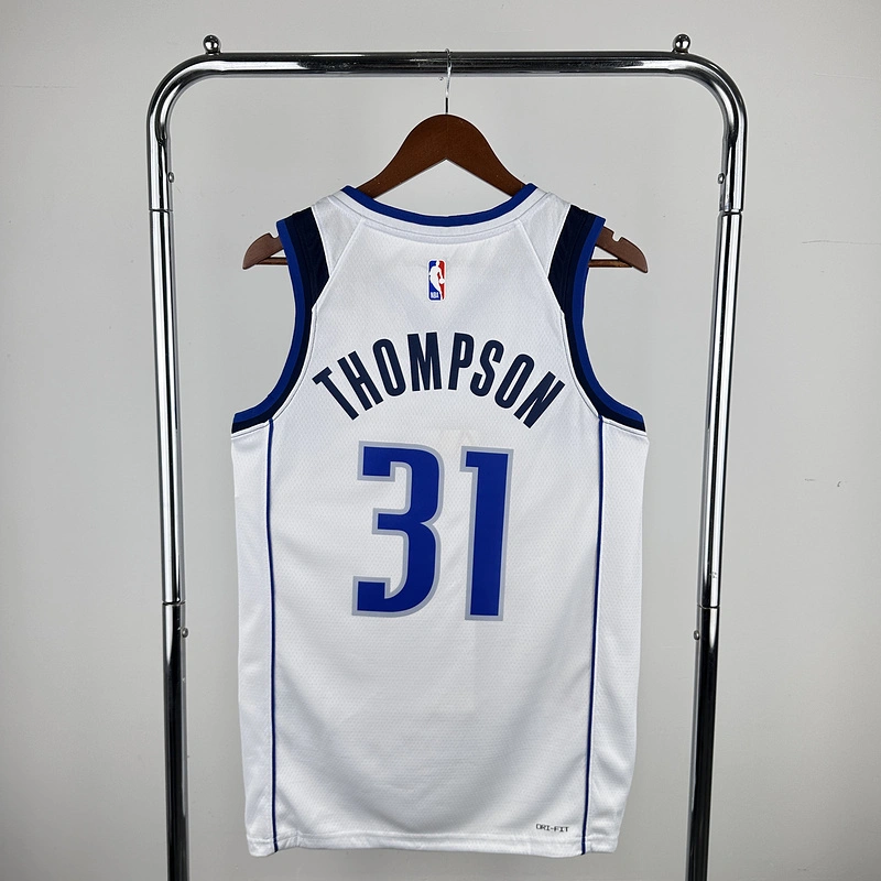 2023 NBA Dallas Mavericks 31 THOMPSON Basketball Jersey