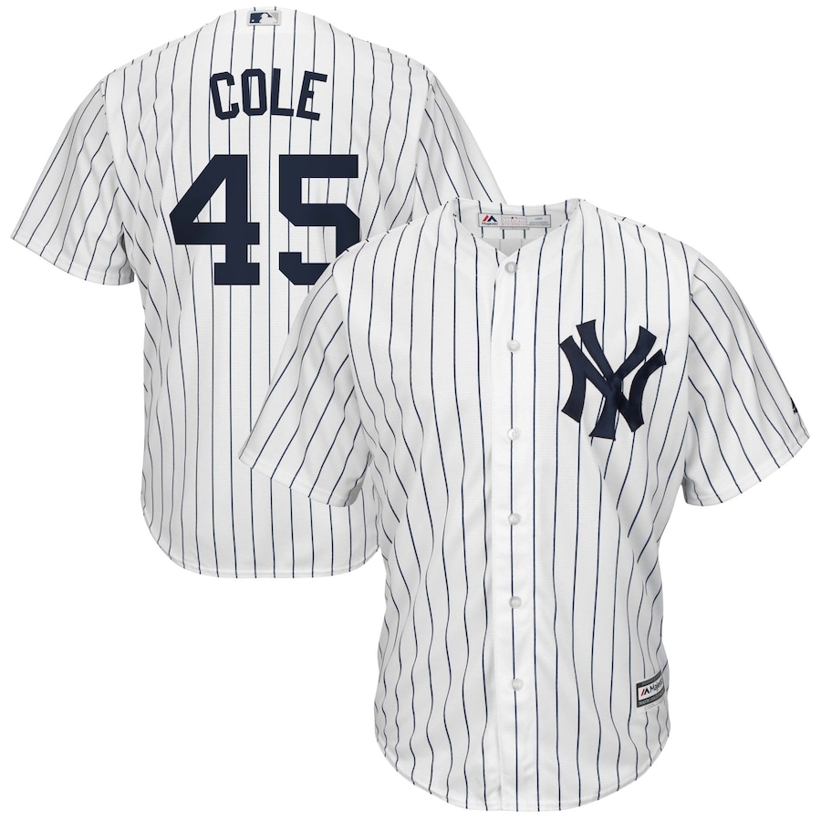 Gerrit Cole New York Yankees Big&Tall Player Jersey White/Navy