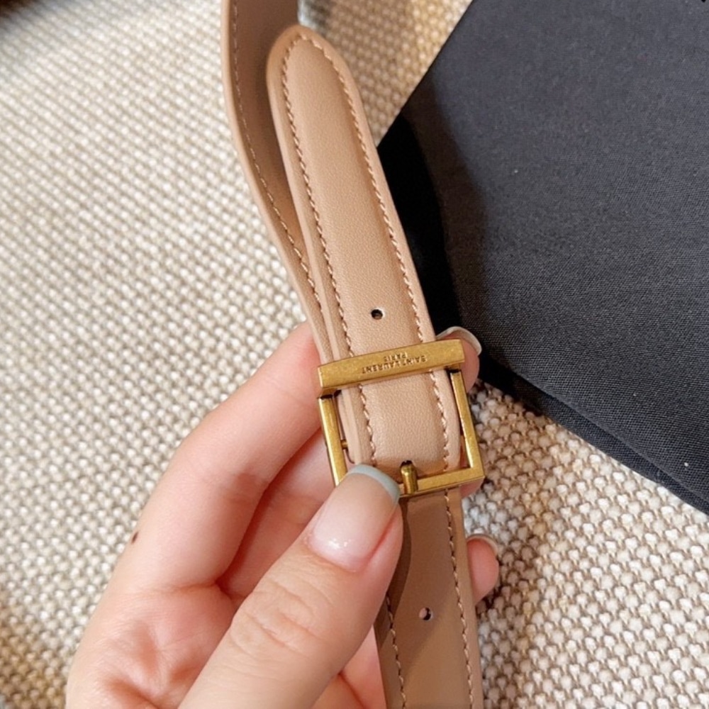Saint Laurent Le 5 A 7 Supple Small In Grained Leather Rose 24Cm
