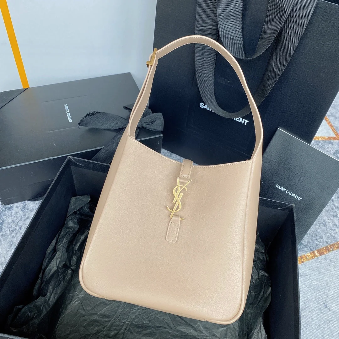 le 5a7 small 23cm dark beige calfskin
