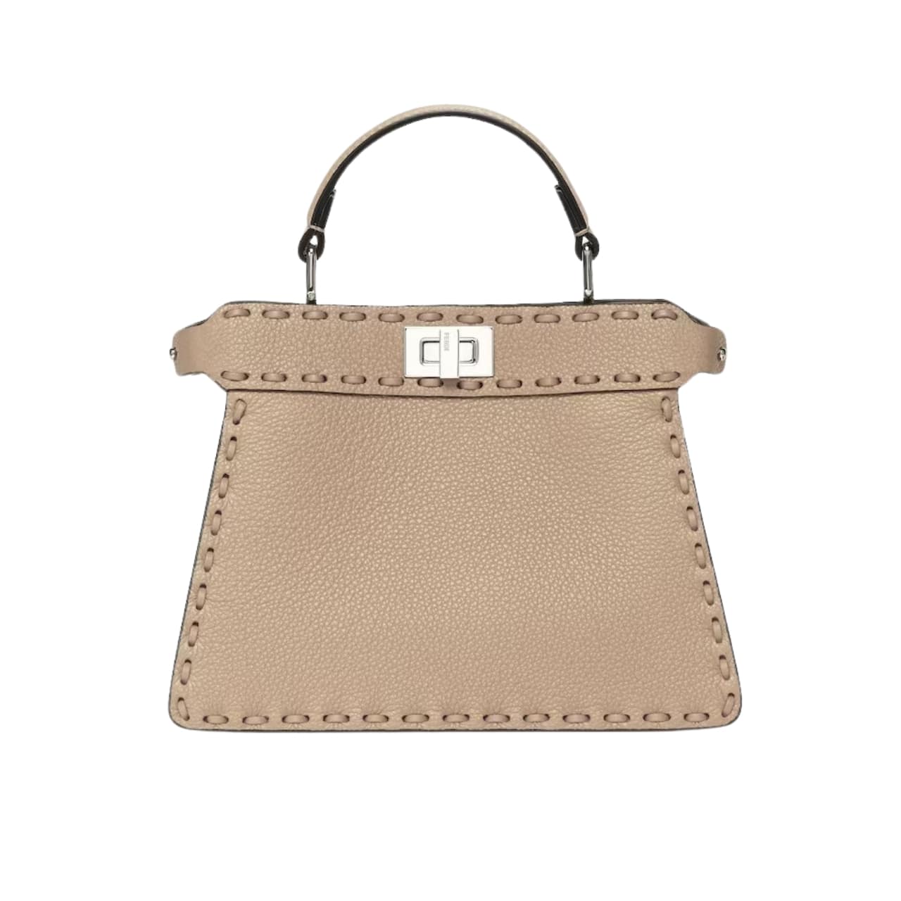 Fendi Peekaboo Iseeu Petite Selleria Bag Dove Grey 27Cm