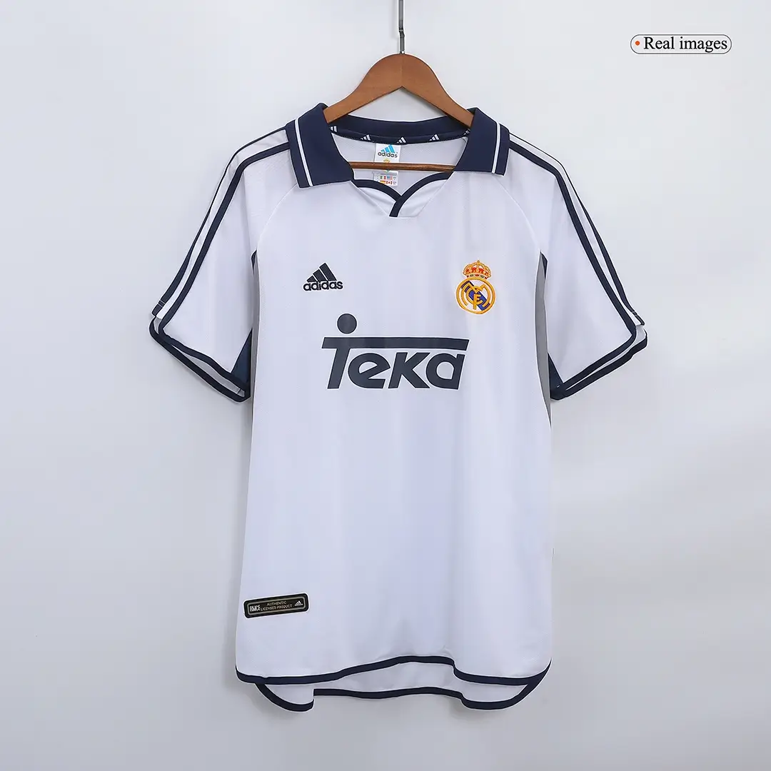 Figo #10 Real Madrid 2000/01 Home Retro Football Jersey