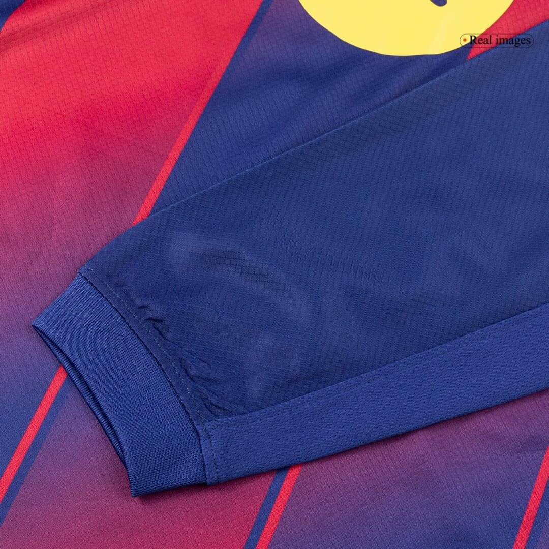 Barcelona Home Long Sleeve Soccer Jersey 2025-2026