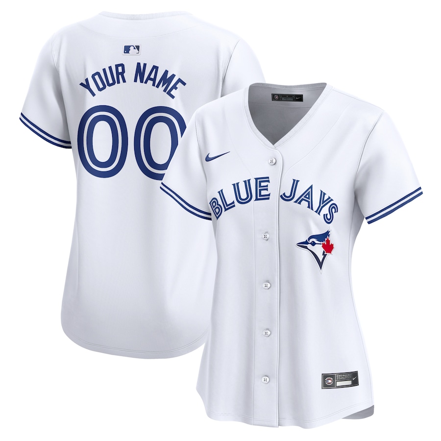 Toronto Blue Jays Women's Home Limited Custom Jersey White