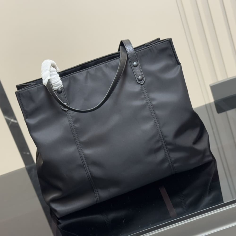 Prada Etiquette Tote Bag Black 38Cm