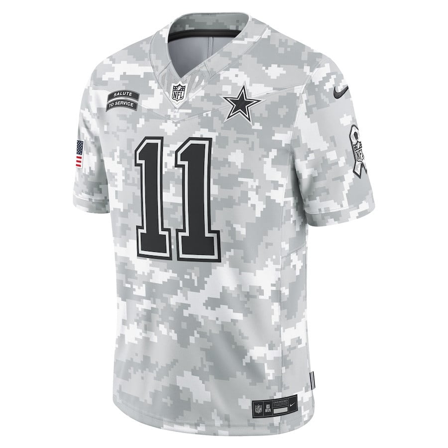 Micah Parsons 11 Dallas Cowboys 2024 Salute to Service Limited Men Jersey - Arctic Camo
