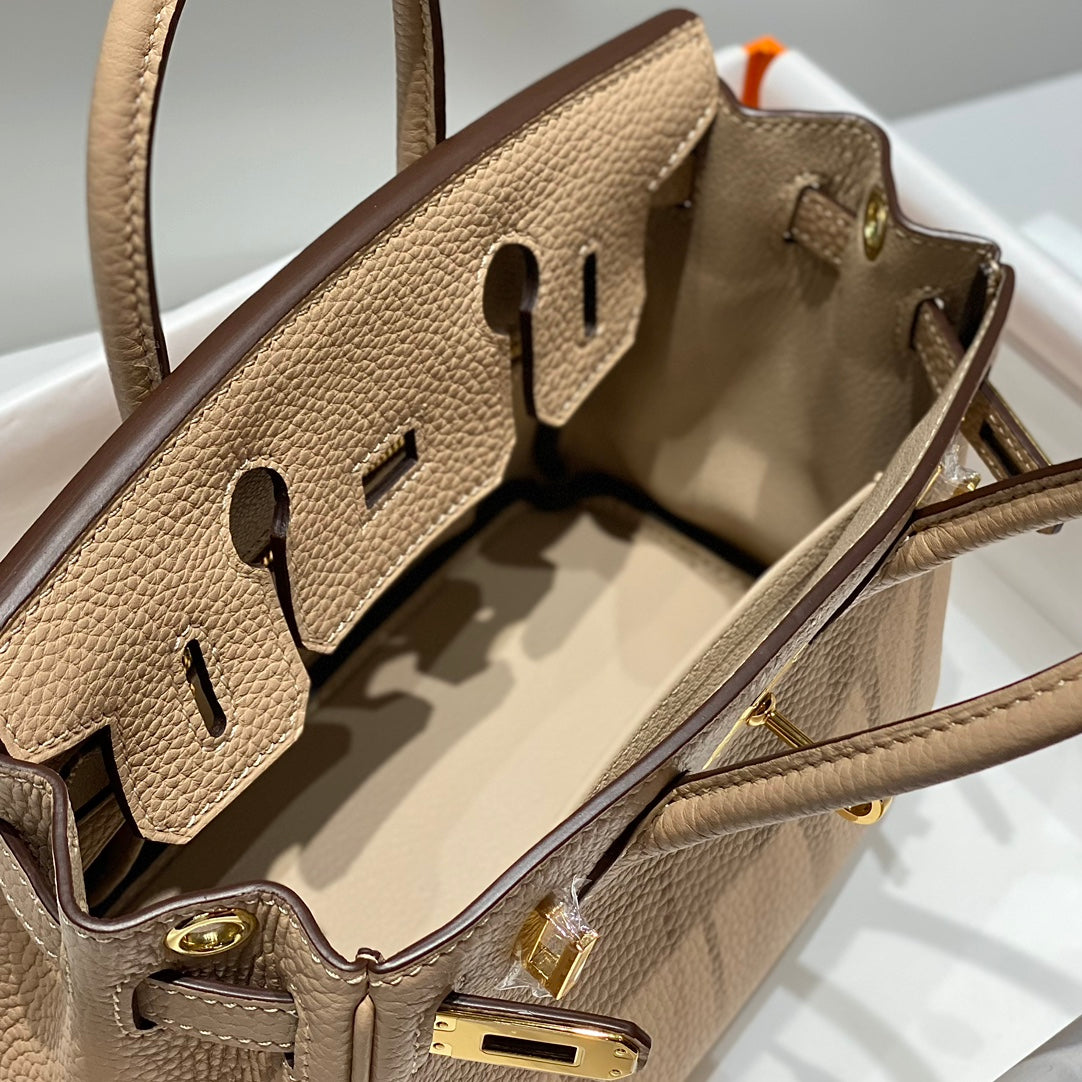 Hermes Birkin 20Cm Trench Togo Leather Gold Hardware